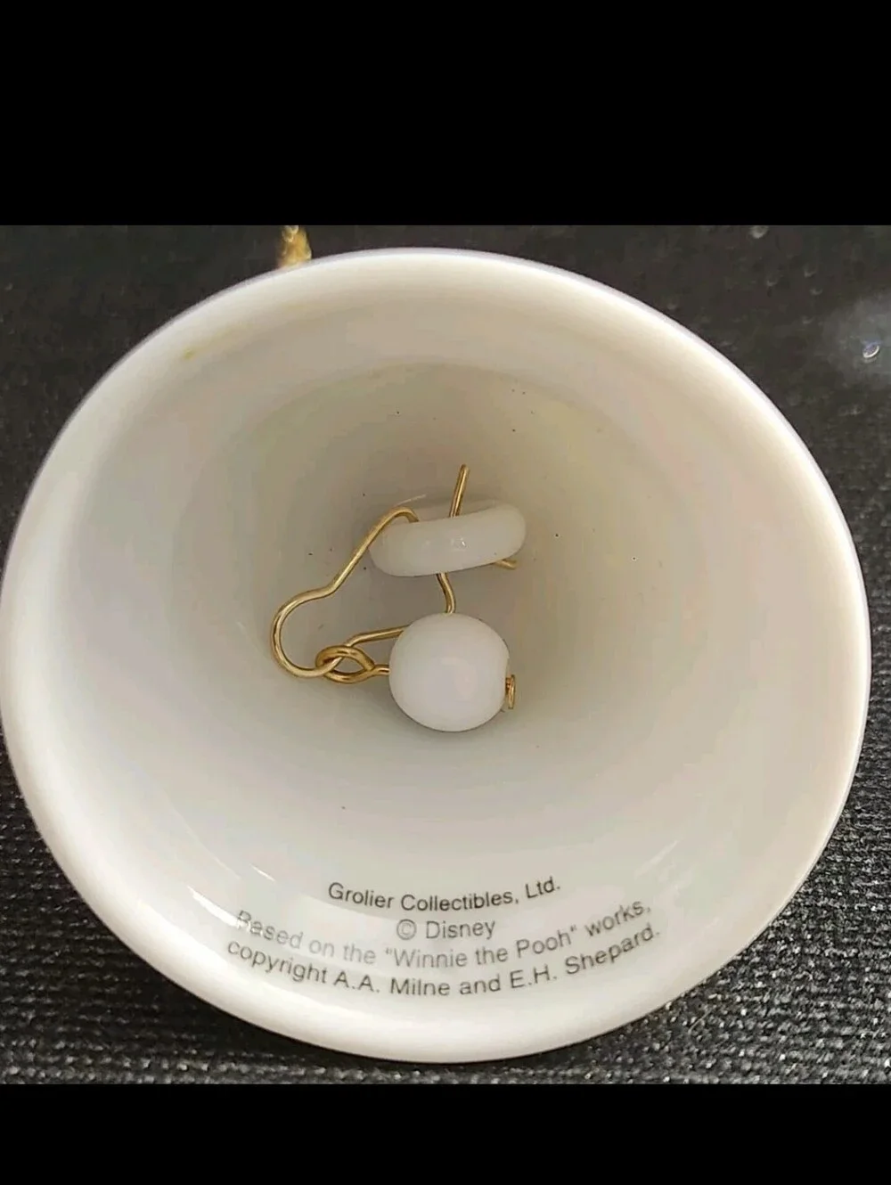 Vintage Grolier Collectibles Disney Winnie The Pooh Christmas Ornament Bell